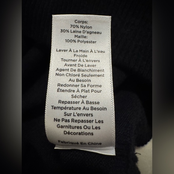 Talbots Black and White Sequin Cardigan - Picture 9 of 16